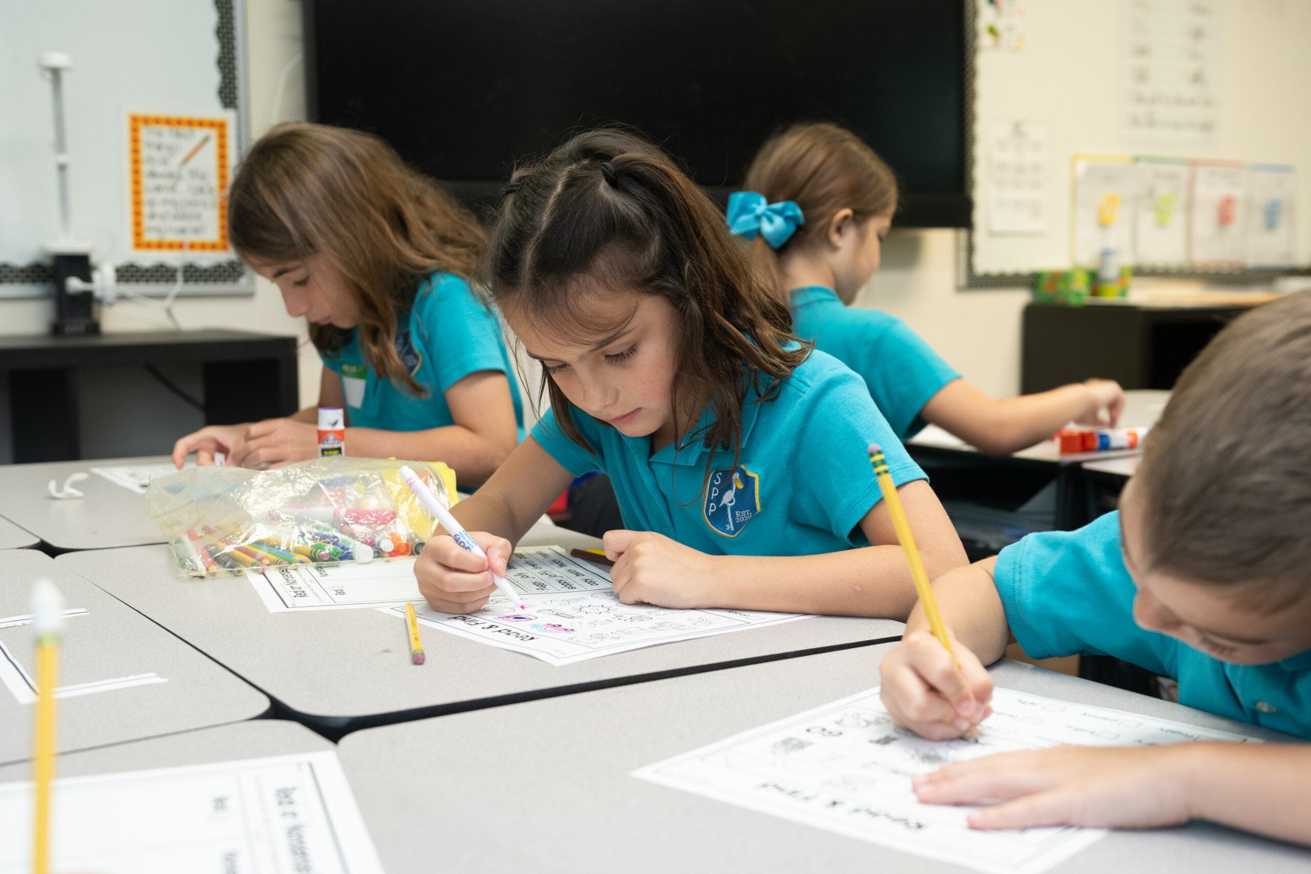 Elementary Class Bell Work at St. Pete Primary School
