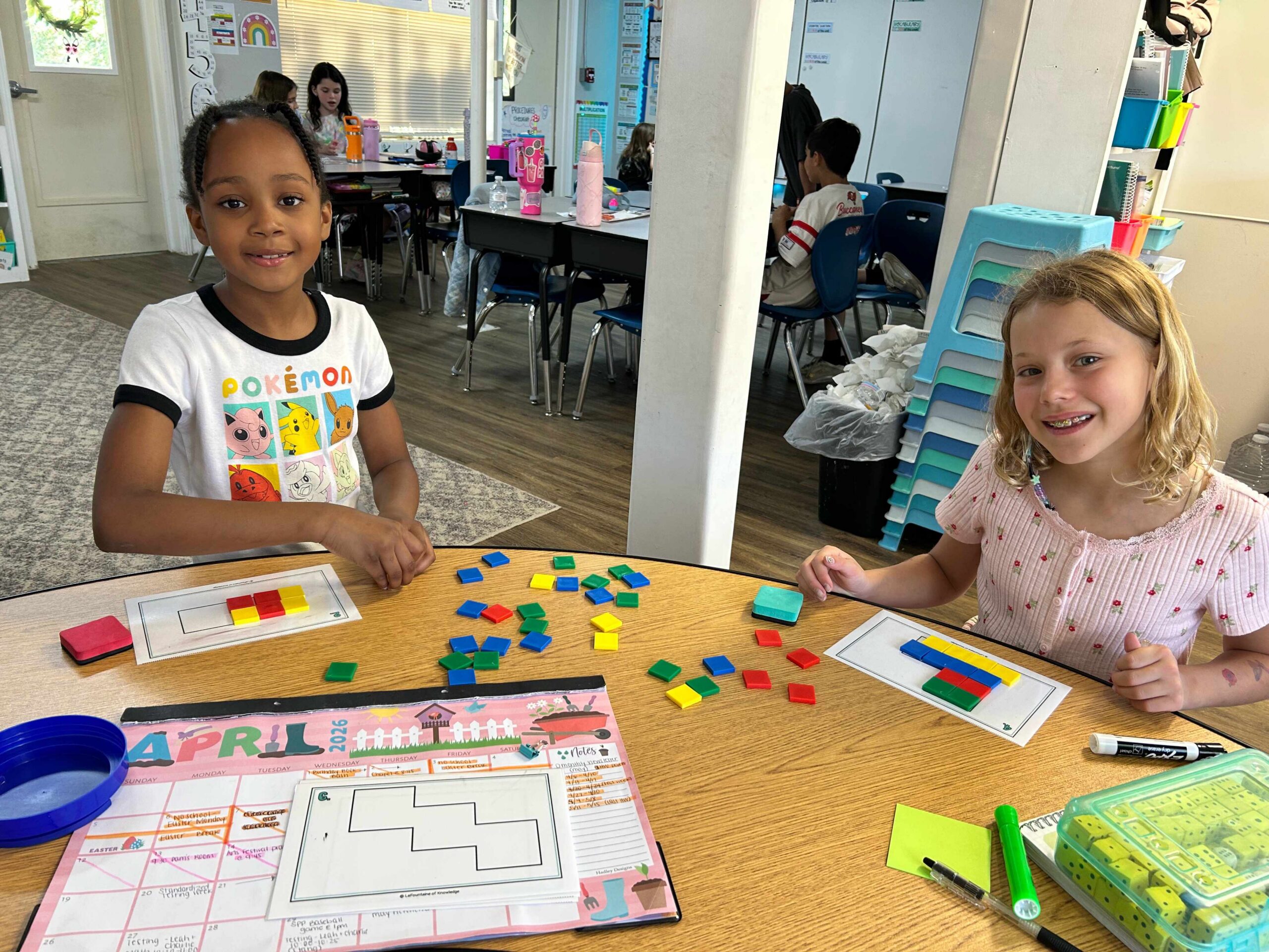 Third Grade with Math Manipulatives